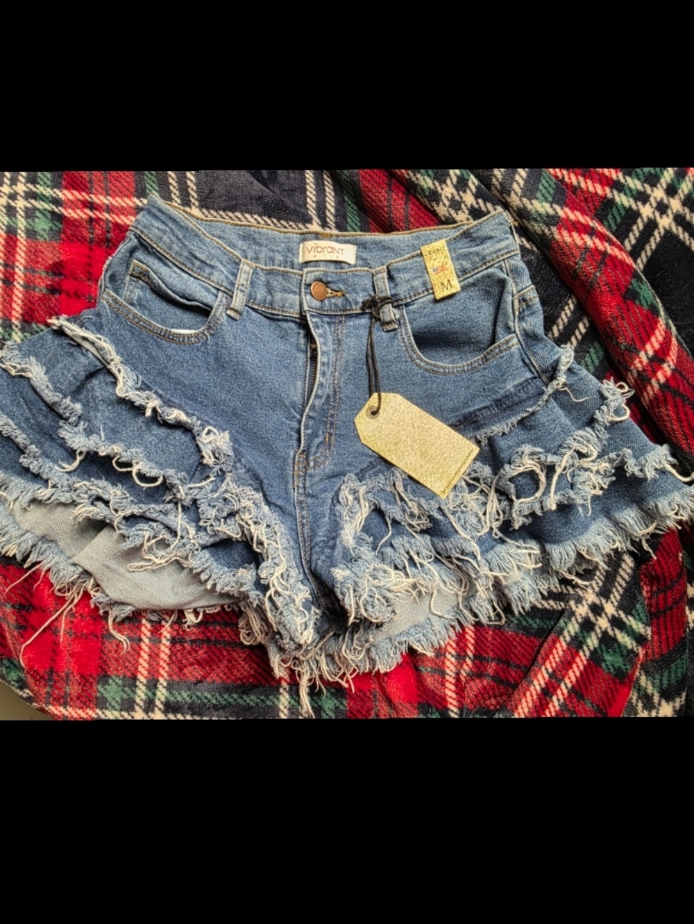 Vibrant Jean Shorts